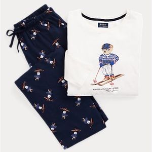 NEW Ralph Lauren Polo Womens Polo Bear Sleep Set XL